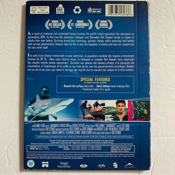Shark Water, Disney Nature Oceans, Dynasties The Greatest of Their Kind DVDs - Picture 9 of 13